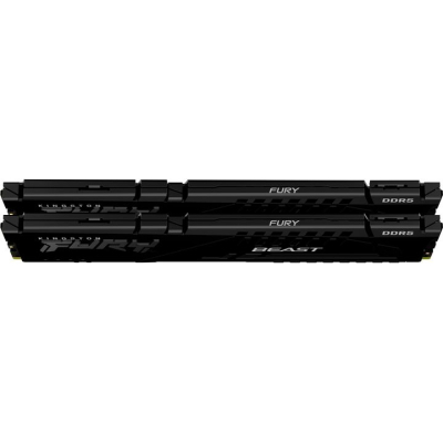 Модуль пам'яті для комп'ютера DDR5 32GB (2x16GB) 6000 MHz Beast Black XMP Kingston Fury (ex.HyperX) (KF560C30BBK2-32)