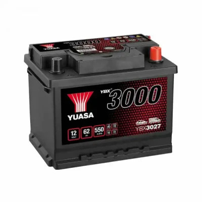 Акумулятор автомобільний Yuasa 12V 62Ah SMF Battery (YBX3027)