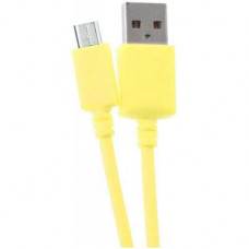 Дата кабель USB 2.0 AM to Micro 5P 2.0m CK-08 Yellow Inkax (F_62193)