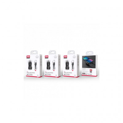 Зарядний пристрій XO CC48 Smart Metal 2USB + cable MicroUSB (XO-CC48m-BK)