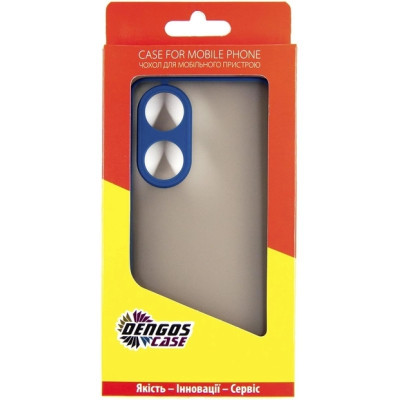 Чохол до мобільного телефона Dengos Kit for OPPO A98 5G case + glass (Blue) (DG-KM-39)