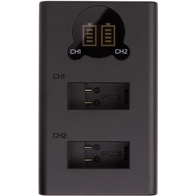 Зарядний пристрій для фото PowerPlant GoPro SPCC1B with display 2 slots (CH980253)
