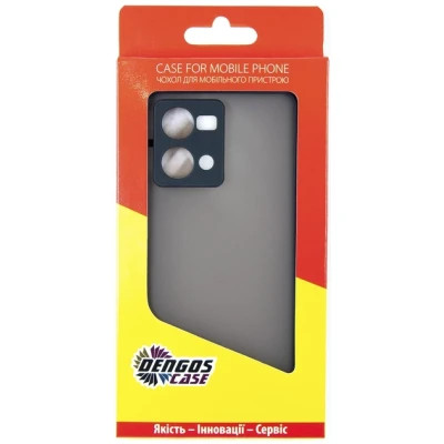 Чохол до мобільного телефона Dengos Kit for OPPO Reno 7 4g case + glass (Black) (DG-KM-32)