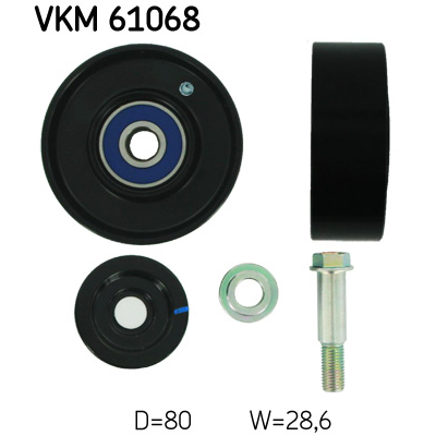 Ролик натягувача ременя SKF VKM 61068