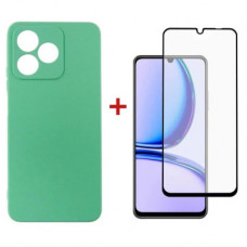 Чохол до мобільного телефона Dengos Kit for Realme C51 case + glass (Mint) (DG-KM-61)