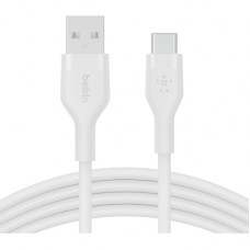 Дата кабель USB 2.0 AM to Type-C 1.0m White Belkin (CAB008BT1MWH)