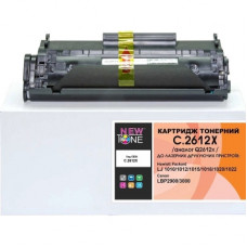 Картридж NewTone HP LJ 1010/1020, Canon LBP-2900, Q2612X Black 3K (NT-KT-Q2612X)