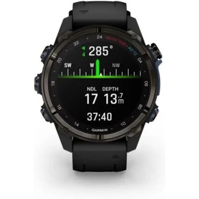 Смарт-годинник Garmin Descent Mk3i, 43mm, Crbn Gry DLC Ti/Blk, Dive Computer, GPS дайвінг комп'ютер (010-02753-11)