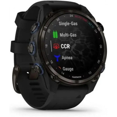 Смарт-годинник Garmin Descent Mk3i, 43mm, Crbn Gry DLC Ti/Blk, Dive Computer, GPS дайвінг комп'ютер (010-02753-11)