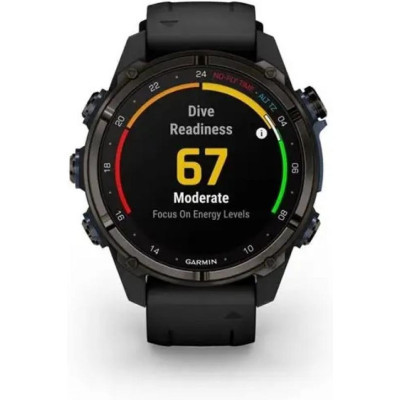 Смарт-годинник Garmin Descent Mk3i, 43mm, Crbn Gry DLC Ti/Blk, Dive Computer, GPS дайвінг комп'ютер (010-02753-11)