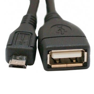 Дата кабель OTG USB 2.0 AF to Micro 5P 0.1m K-08 Box Voltronic (37393)