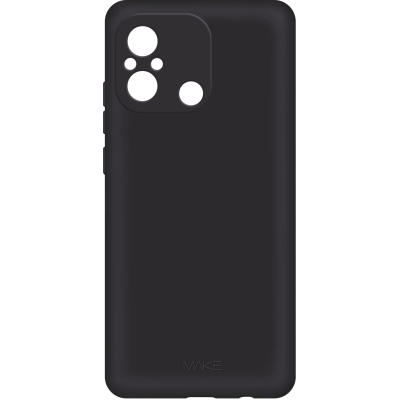 Чохол до мобільного телефона MAKE Xiaomi Redmi 12C Skin Black (MCS-XR12CBK)