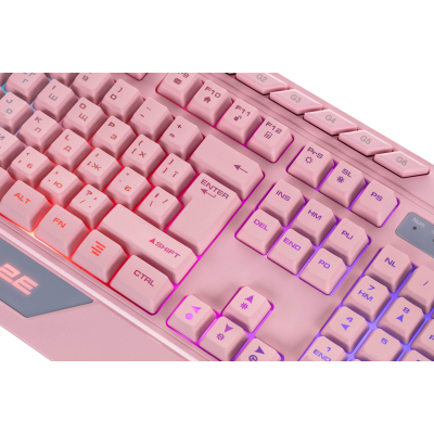 Клавіатура 2E Gaming KG315 RGB USB UA Pink (2E-KG315UPK)