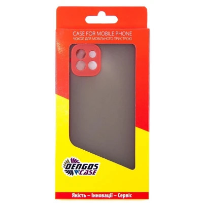 Чохол до мобільного телефона Dengos Kit for Samsung Galaxy A03 case + glass (Red) (DG-KM-23)