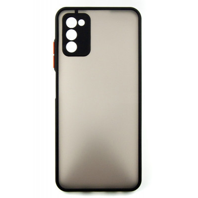 Чохол до мобільного телефона Dengos Kit for Samsung Galaxy A03s case + glass (Black) (DG-KM-24)