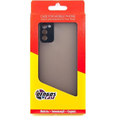 Чохол до мобільного телефона Dengos Kit for Samsung Galaxy A03s case + glass (Black) (DG-KM-24)