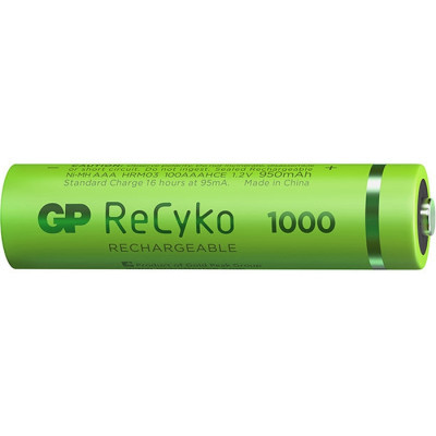Акумулятор Gp AAA 950mAh ReCyko (1000 Series, 4 battery pack) (100AAAHCE-EB4 / 4891199186585)
