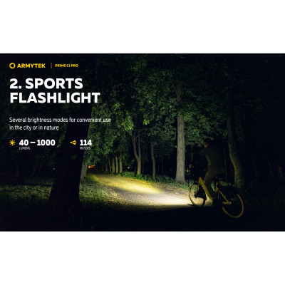 Ліхтар Armytek Prime C1 Pro Marnet USB White (F07901C)