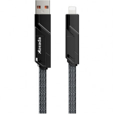 Дата кабель USB 2.0 AM/USB-C to Lightning + Type-C 1.5m PD-B96th Black Proda (PD-B96th-BK)