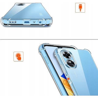Чохол до мобільного телефона BeCover Anti-Shock Oppo A17 Clear (708894)