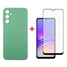 Чохол до мобільного телефона Dengos Kit for Samsung Galaxy A05s (A057) case + glass (Mint) (DG-KM-10)