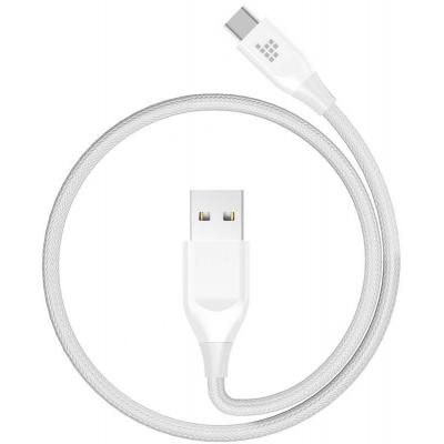 Дата кабель USB 2.0 AM to Type-C 1.0m ATC5 Nylon White Tronsmart (235693)