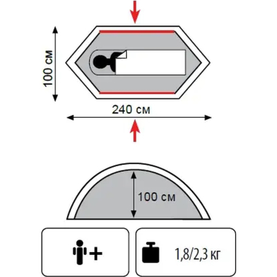 Намет Tramp Lightbicycle (v2) (TRT-033)