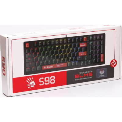 Клавіатура A4Tech Bloody S98 RGB BLMS Red USB Bloody Red (4711421991674)