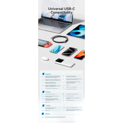 Дата кабель USB-C to USB-C 0.5m USB2.0 60W (20V/3A) angle 90° Gray Aluminum Alloy Vention (TRAHD)
