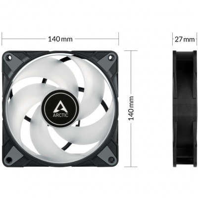 Кулер до корпусу Arctic P14 PWM PST A-RGB (3-fan pack ) (ACFAN00257A)