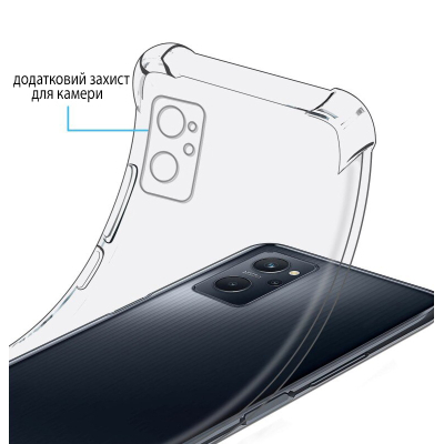 Чохол до мобільного телефона BeCover Anti-Shock Realme 9i Clear (708924)