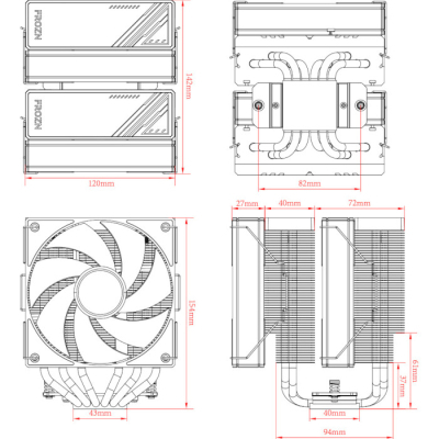 Кулер до процесора ID-Cooling Frozn A620 ARGB (FROZN A620 ARGB)