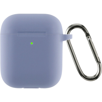 Чохол для навушників Armorstandart Ultrathin Silicone Case With Hook для Apple AirPods 2 Lavender Grey (ARM59684)