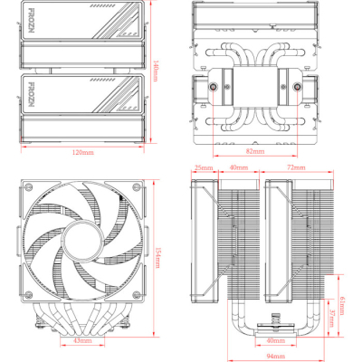Кулер до процесора ID-Cooling Frozn A620 Black (FROZN A620 Black)
