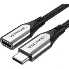 Дата кабель USB-C 3.1 M/F 1.0m 60W (20V/3A) 4K60HZ Thunderbolt 3 Vention (TABHF)