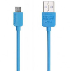 Дата кабель USB 2.0 AM to Micro 5P 1.0m Light Blue Remax (F_50794)