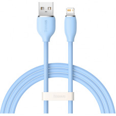 Дата кабель USB 2.0 AM to Lightning 2.0m 2.4A Jelly Liquid Silica Gel Blue Baseus (CAGD000103)