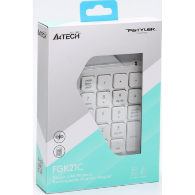 Клавіатура A4Tech FGK21C Wireless White (4711421994057)