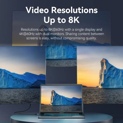 Дата кабель USB-C to USB-C 1.0m USB4.0 240W (50V/5A) 8K60Hz Thunderbolt 4 Gray Aluminum Alloy Vention (TAVHF)