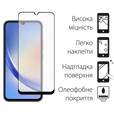 Чохол до мобільного телефона Dengos Kit for Samsung Galaxy A34 5G case + glass (Purple) (DG-KM-42)