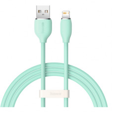 Дата кабель USB 2.0 AM to Lightning 2.0m 2.4A Jelly Liquid Silica Gel Green Baseus (CAGD000106)