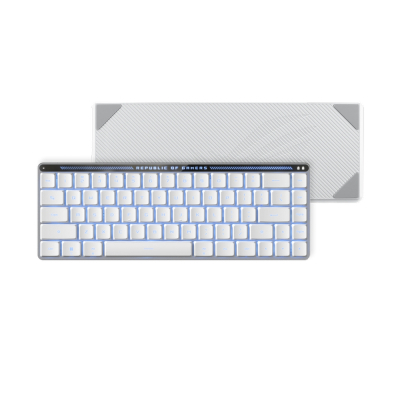 Клавіатура ASUS ROG Falchion RX Low Profile Red Wireless/Bluetooth/USB UA White (90MP03EC-BKMA10)