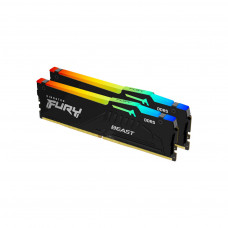 Модуль пам'яті для комп'ютера DDR5 64GB (2x32GB) 4800 MHz FURY Beast RGB Kingston Fury (ex.HyperX) (KF548C38BBAK2-64)