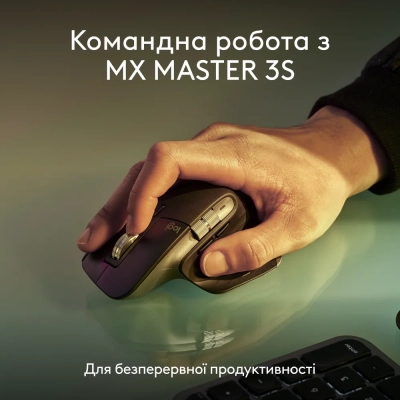 Клавіатура Logitech MX Keys S для MAC Bluetooth/Wireless UA Space Grey (920-011637)