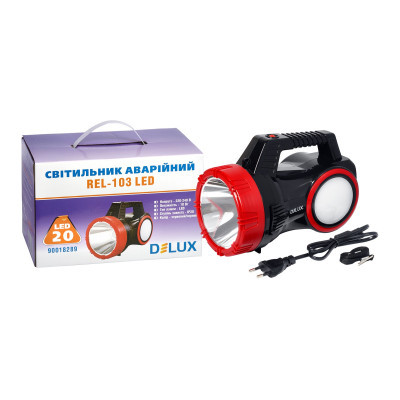 Ліхтар Delux REL-103 20 LED 10W + подарунок REL-107 (90022813)