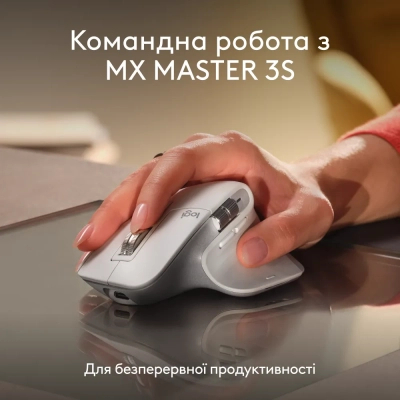 Клавіатура Logitech MX Keys S для MAC Bluetooth/Wireless UA Pale Grey (920-011638)