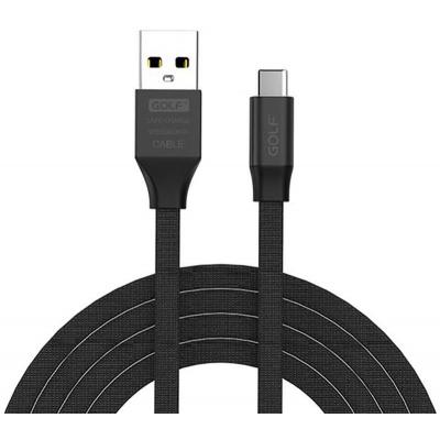 Дата кабель USB 2.0 AM to Type-C 1.0m GC-56T Black Golf (F_56818)