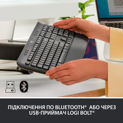 Клавіатура Logitech Signature K650 USB/Bluetooth UA Graphite (920-010945)