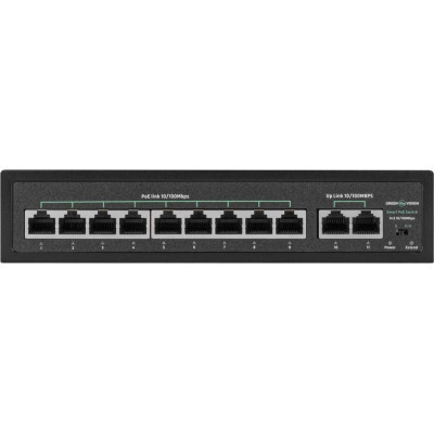 Комутатор мережевий Greenvision GV-016-D-09+2P