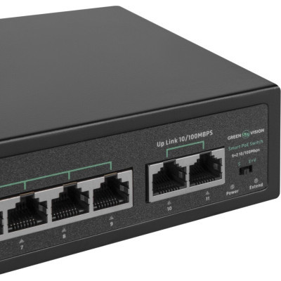 Комутатор мережевий Greenvision GV-016-D-09+2P